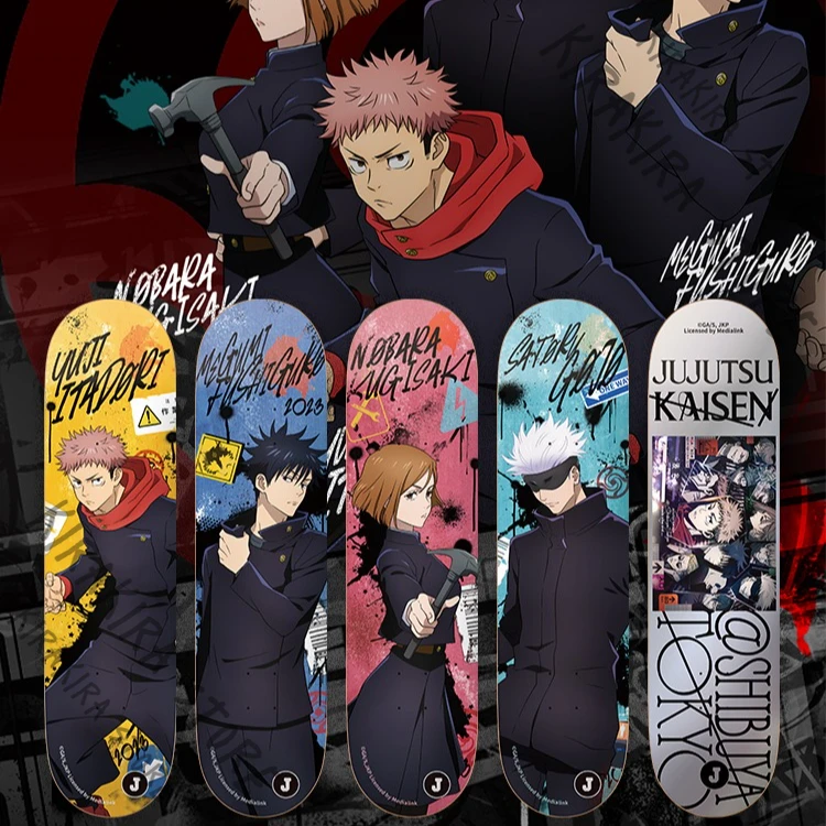 Jujutsu Kaisen Itadori Yuji Fushiguro Megumi Satoru Gojo Kugisaki Nobara Cosplay Sliding Plate Genuine Professional Skateboard
Jujutsu Kaisen Itadori Yuji Fushiguro Megumi Satoru Gojo Kugisaki Nobara Cosplay Sliding Plate Genuine Professional Skateboard