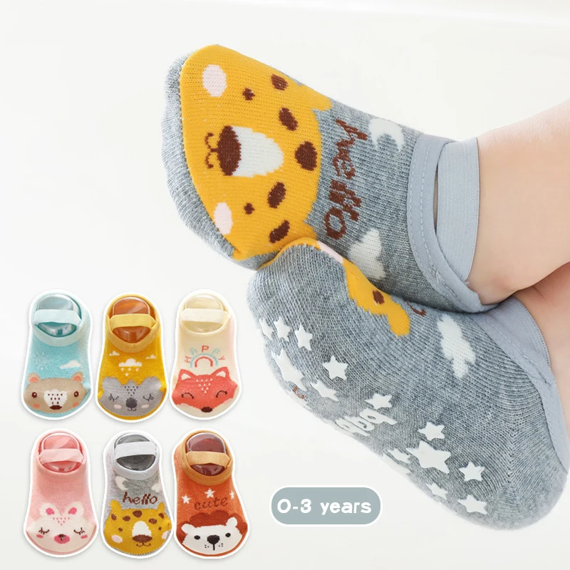 Противоскользящие детские носки-тапочки, прогулочные носки для новорожденных с мультяшными животными, мягкие хлопковые носки для малышей, короткие носки для детей 0-1 года
Противоскользящие детские носки-тапочки, прогулочные носки для новорожденных с мультяшными животными, мягкие хлопковые носки для малышей, короткие носки для детей 0-1 года