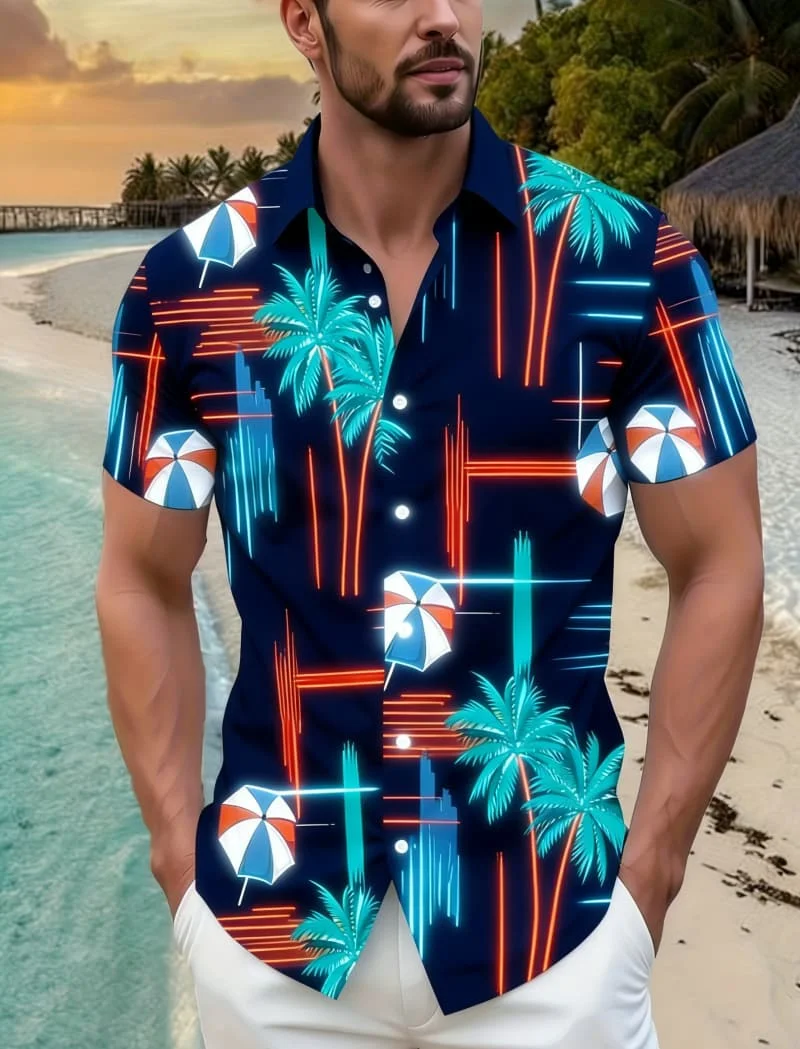 Men's Artistic Tropical Print Short Sleeve Shirt Summer Casual Fashion For Daily Wear Holiday Beach And Street Style Outfits
Men's Artistic Tropical Print Short Sleeve Shirt Summer Casual Fashion For Daily Wear Holiday Beach And Street Style Outfits