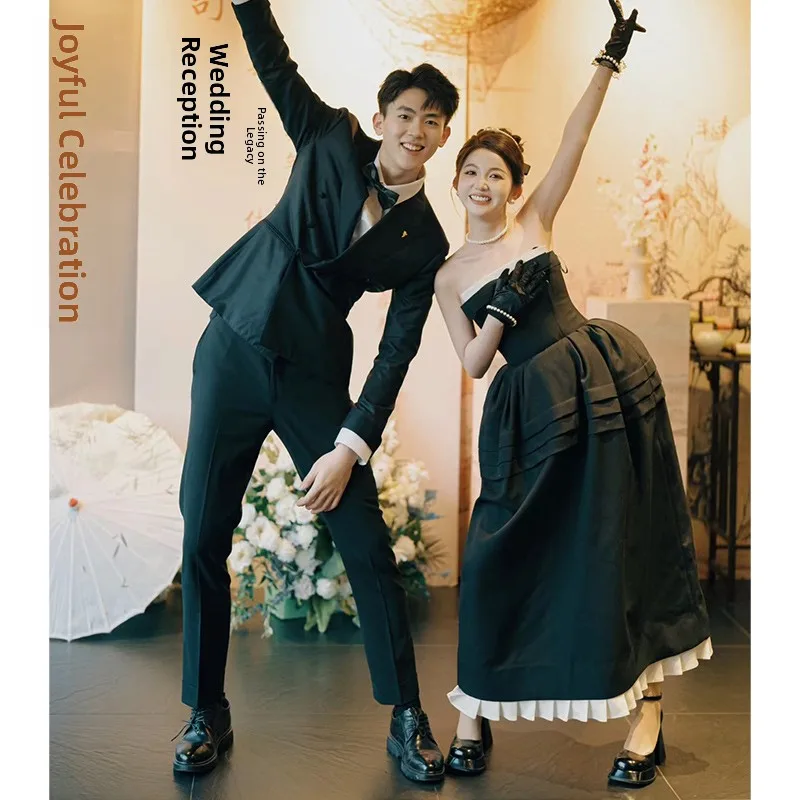 Ele Bla Strapl Evening Dr Hepburn Sle Engagement Ceremony Dr Daily Wear Faionable Long Skirt Wedding Dr
Ele Bla Strapl Evening Dr Hepburn Sle Engagement Ceremony Dr Daily Wear Faionable Long Skirt Wedding Dr