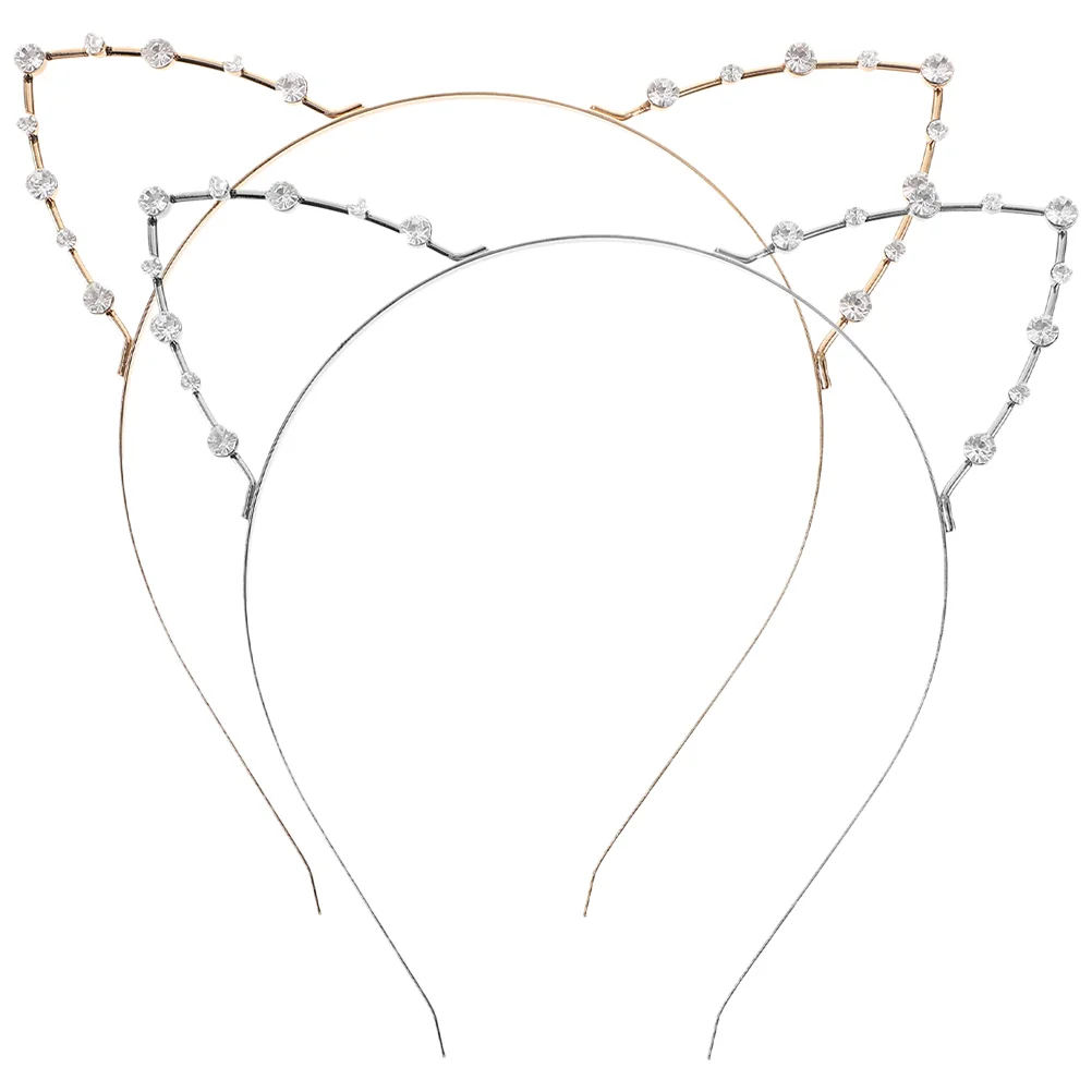 2 Pcs Rhinestones Cat Ears Headband Fashionable Cute Shining Sparkling Comfortable Party Wedding Daily Wear Hair
2 Pcs Rhinestones Cat Ears Headband Fashionable Cute Shining Sparkling Comfortable Party Wedding Daily Wear Hair