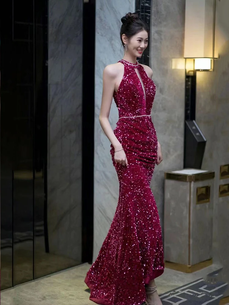 Роскошное вечернее платье цвета драконьего фрукта с блестками для свадьбы и помолвки, женское длинное элегантное платье
Роскошное вечернее платье цвета драконьего фрукта с блестками для свадьбы и помолвки, женское длинное элегантное платье