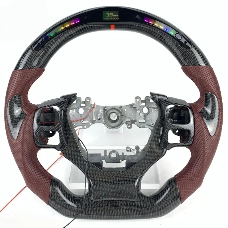 LED Carbon Fiber Sports Steering Wheel for Lexus IS LS NX GX RCF ES200 RX300 IS300 IS350 CT200 IS250 RCF GCF Car Steering Wheel
LED Carbon Fiber Sports Steering Wheel for Lexus IS LS NX GX RCF ES200 RX300 IS300 IS350 CT200 IS250 RCF GCF Car Steering Wheel