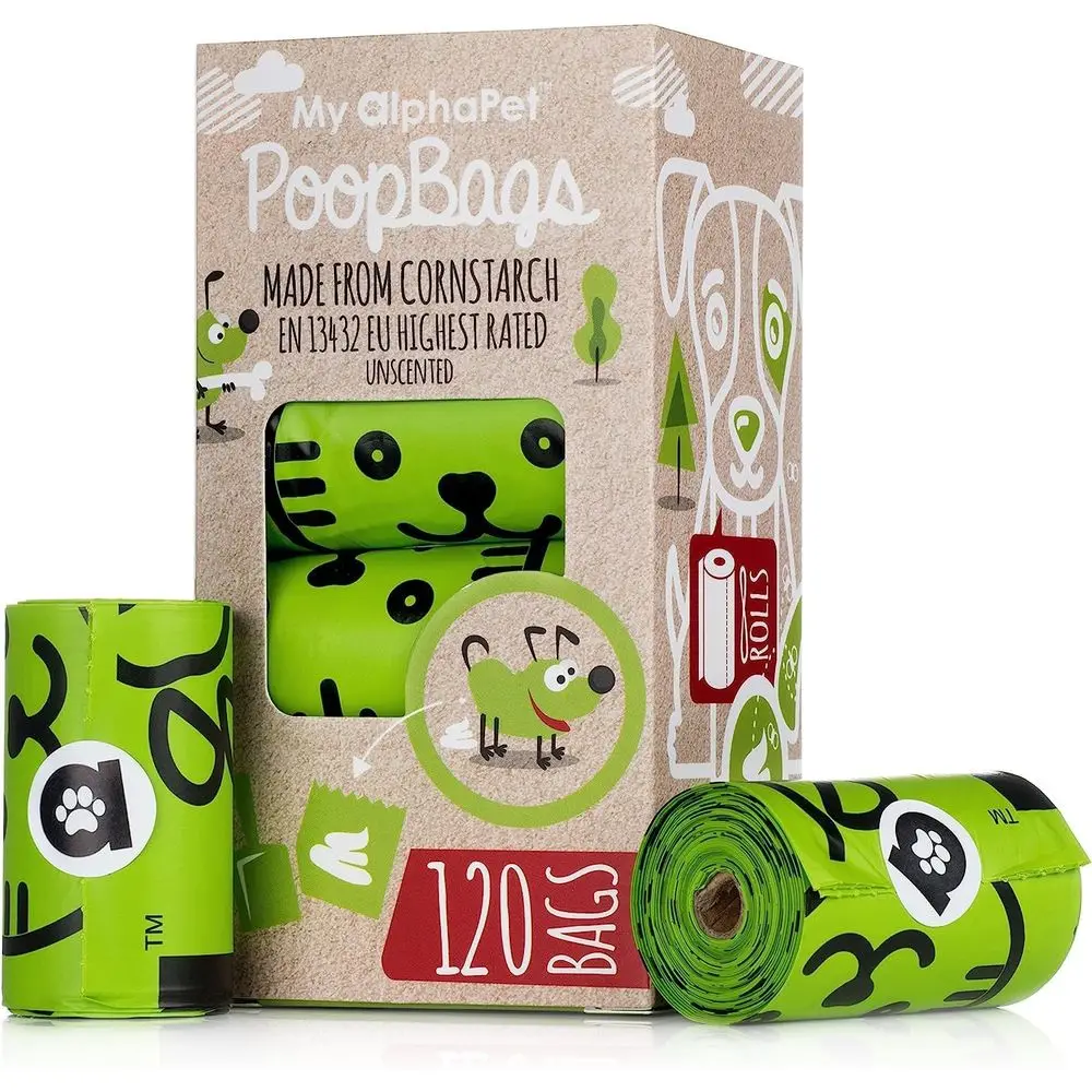 Large Size Biodegradable Dog Waste Bags, 120 Count, 9x13 Inches, Leakproof, Plant-Based, Cornstarch-Derived, Unscented, Home Com
Large Size Biodegradable Dog Waste Bags, 120 Count, 9x13 Inches, Leakproof, Plant-Based, Cornstarch-Derived, Unscented, Home Com