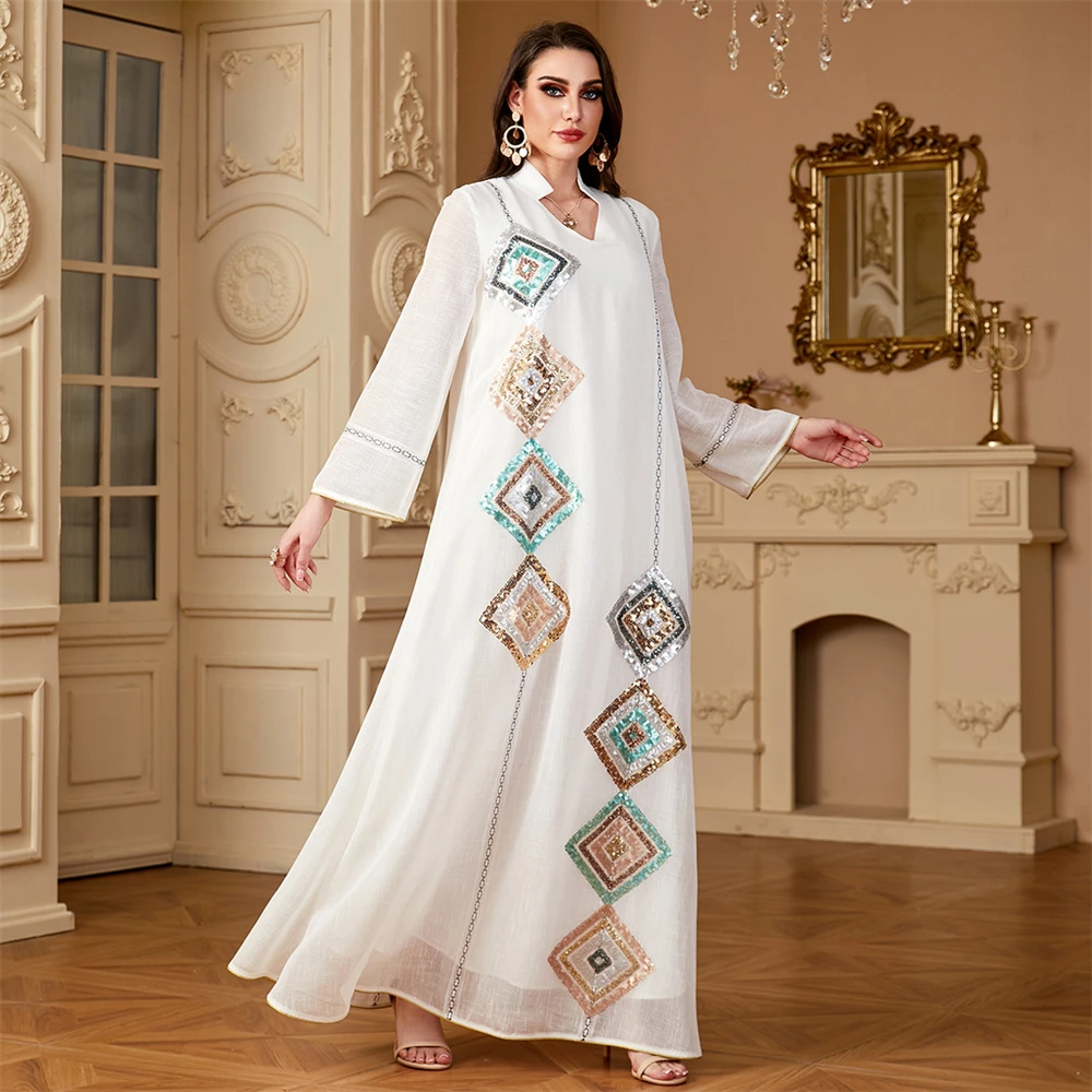 Muslim Tulle Dress, Four-sided Beaded Embroidered Skirt, Loose And Fashionable Dress
Muslim Tulle Dress, Four-sided Beaded Embroidered Skirt, Loose And Fashionable Dress