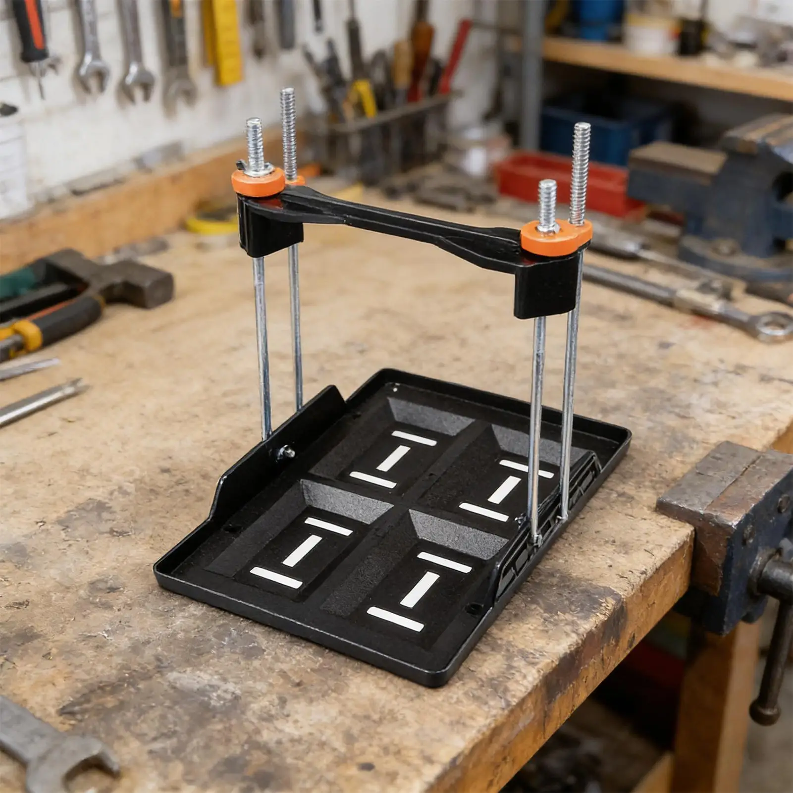 Adjustable Battery Tray Bracket Clamping Holder Universal Battery Hold Down Mounting Base for Automotive Truck Trailer RV Boat
Adjustable Battery Tray Bracket Clamping Holder Universal Battery Hold Down Mounting Base for Automotive Truck Trailer RV Boat