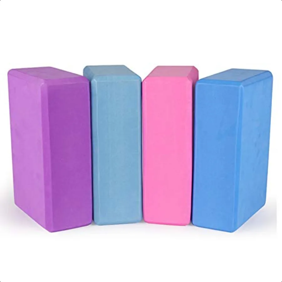 Yoga Blocks 9''x6''x3'' 4 Pack High Density Yoga Brick Foam Blocks to Imp gth Flexibility and Balance Light Weight and NonSlip
Yoga Blocks 9''x6''x3'' 4 Pack High Density Yoga Brick Foam Blocks to Imp gth Flexibility and Balance Light Weight and NonSlip