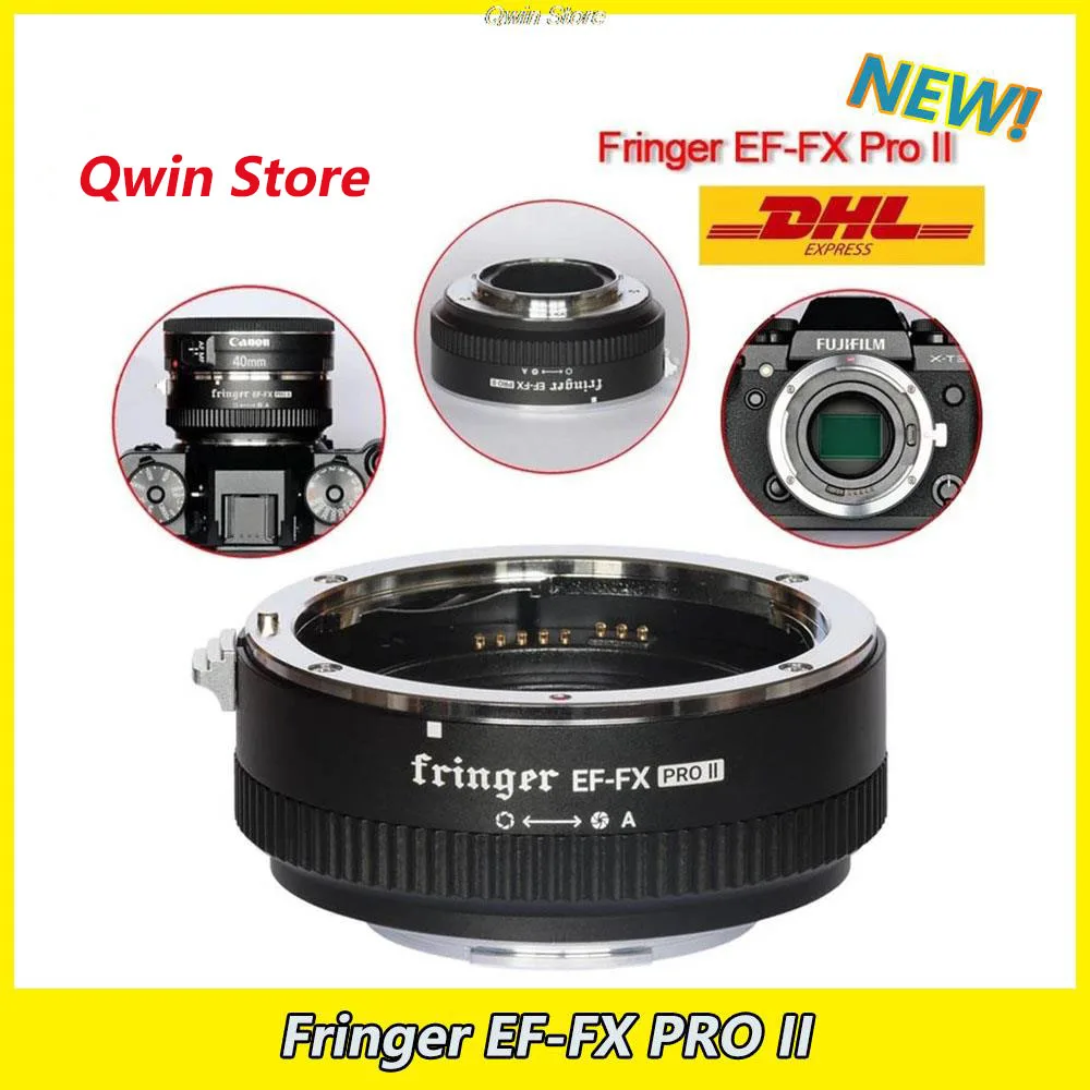 Fringer EF-FX PRO II lens adapter EF-FX II for Canon EF Lens to Fujifilm Auto Focus Adapter Compatible Fujifilm X-H X-T X-PRO
Fringer EF-FX PRO II lens adapter EF-FX II for Canon EF Lens to Fujifilm Auto Focus Adapter Compatible Fujifilm X-H X-T X-PRO