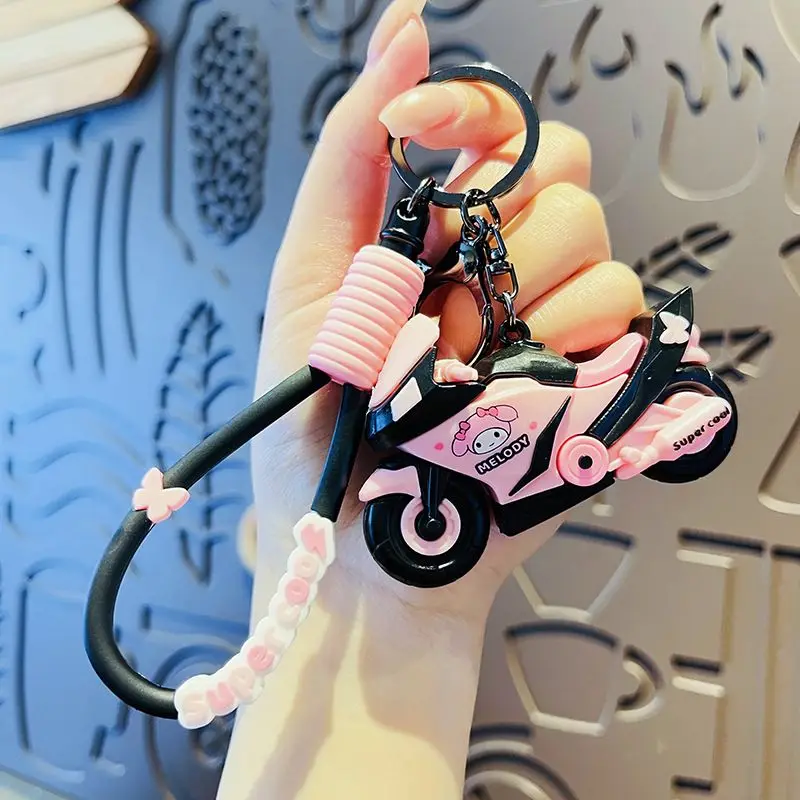 Creative new cool motorcycle keychain cartoon Hello Kitty anime car couple Melody accessories backpack keychain pendant gift
Creative new cool motorcycle keychain cartoon Hello Kitty anime car couple Melody accessories backpack keychain pendant gift