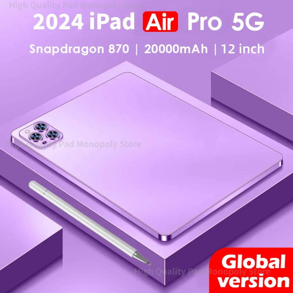 2024 Оригинальный планшет Air Pro 12 дюймов 16 ГБ + 1 ТБ планшет Android 13 Core Pad планшетный ПК Telefoon Dual Wifi бесплатная доставка
2024 Оригинальный планшет Air Pro 12 дюймов 16 ГБ + 1 ТБ планшет Android 13 Core Pad планшетный ПК Telefoon Dual Wifi бесплатная доставка