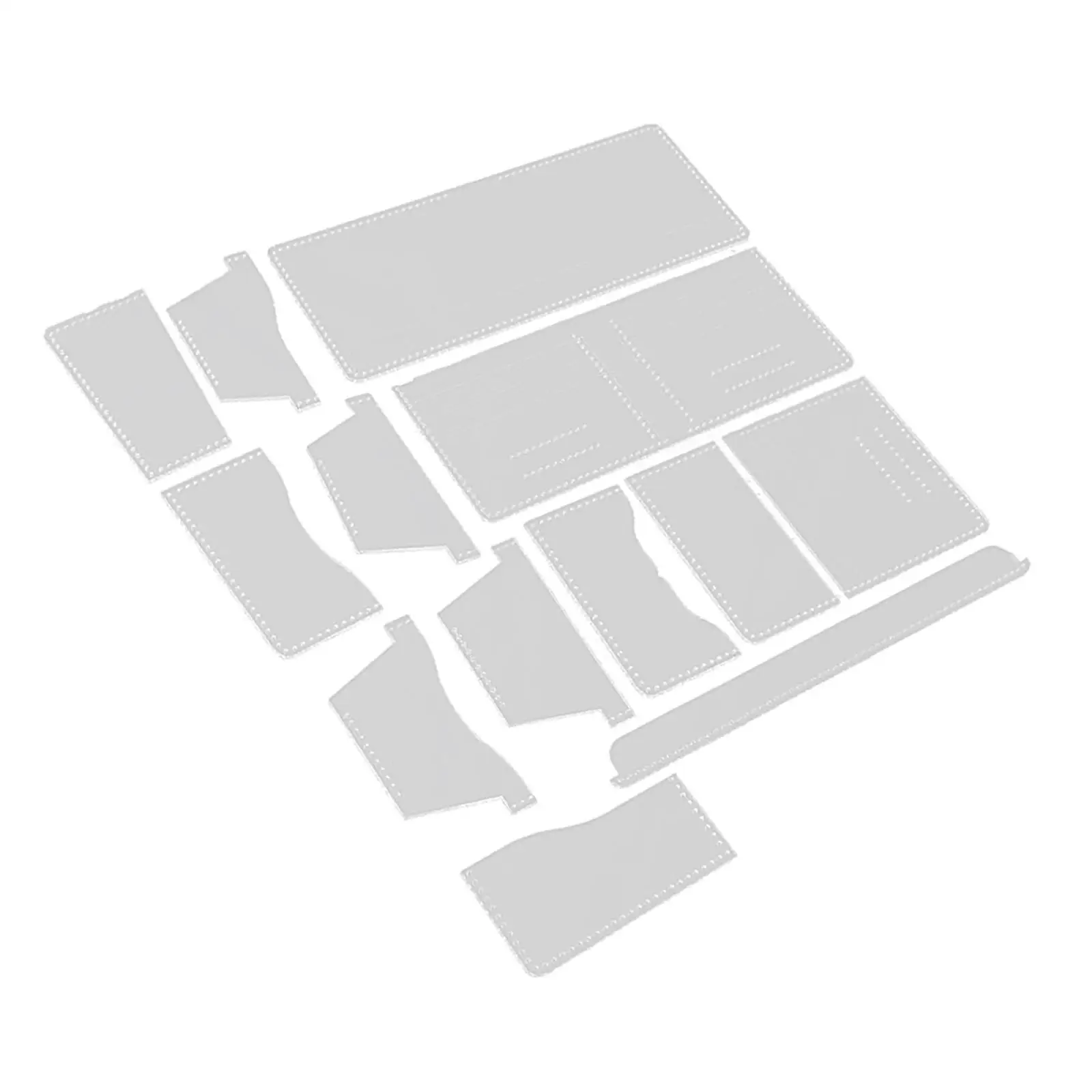 Набор из 13 акриловых трафаретов для вырезания кожаных кошельков, шаблоны для рукоделия
Набор из 13 акриловых трафаретов для вырезания кожаных кошельков, шаблоны для рукоделия