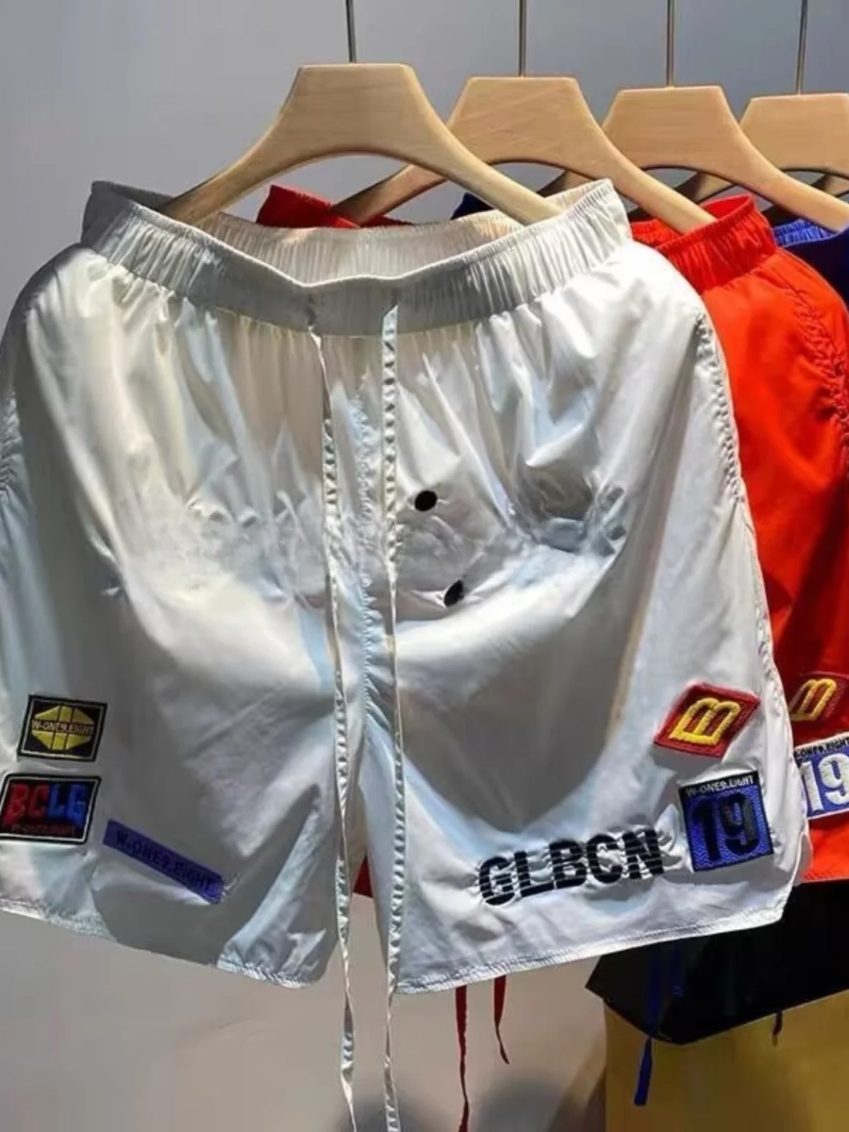Мужские летние свободные спортивные брюки American High Street Sle Basketball, дышащие пляжные повседневные брюки средней длины 
Мужские летние свободные спортивные брюки American High Street Sle Basketball, дышащие пляжные повседневные брюки средней длины