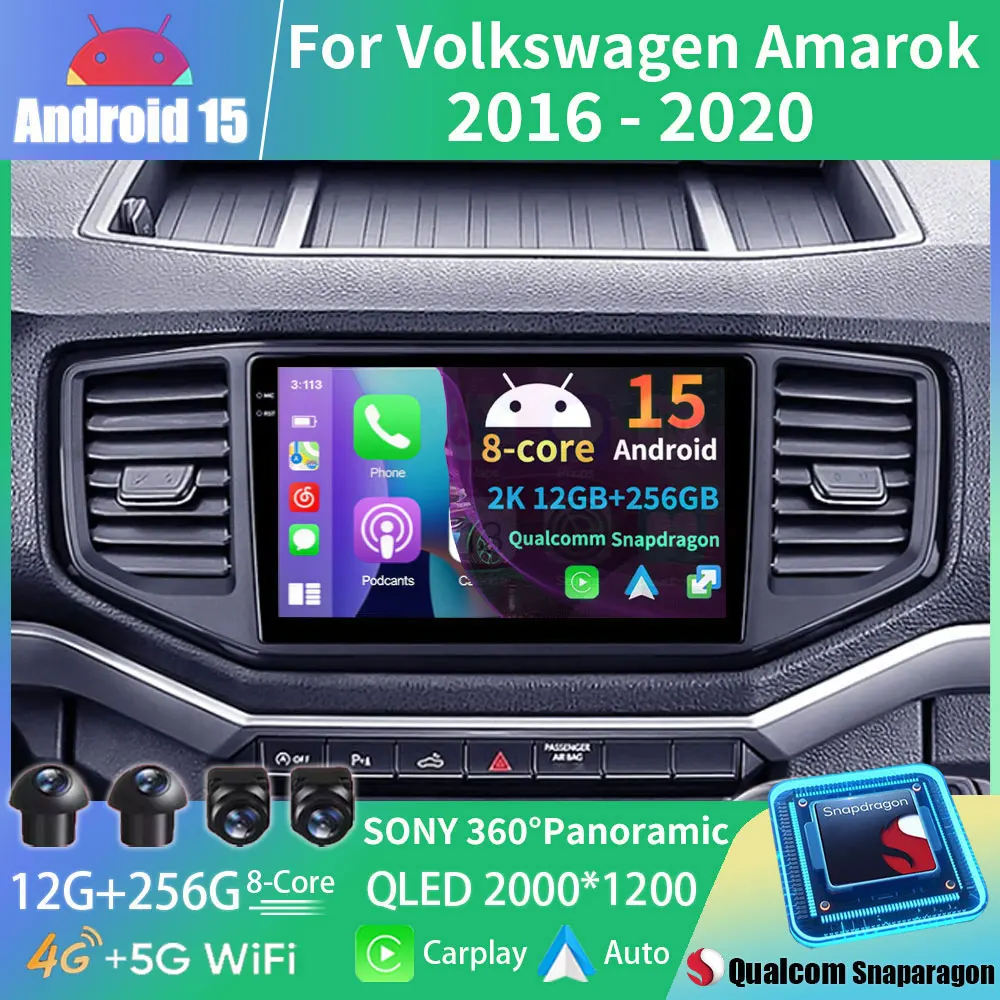 Android 15 Carplay For Volkswagen VW Amarok 1 2016 - 2020 Multimedia Head Unit Car radio GPS Auto Radio Navigation GPS DSP RDS
Android 15 Carplay For Volkswagen VW Amarok 1 2016 - 2020 Multimedia Head Unit Car radio GPS Auto Radio Navigation GPS DSP RDS