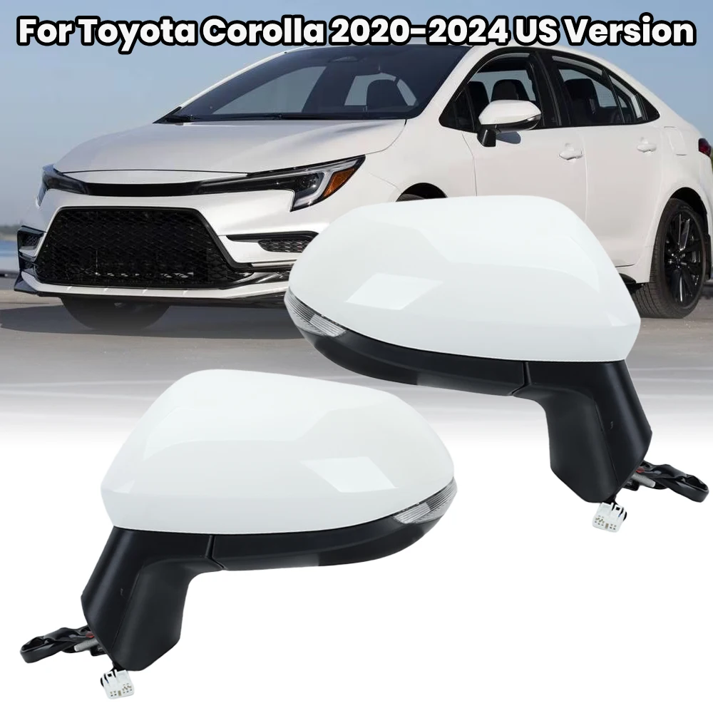 6 Pins Side Door Mirror Assembly For Toyota Corolla 2020 2021 2022 2023 2024 US Version White Heated Wing Mirror Car Accessories
6 Pins Side Door Mirror Assembly For Toyota Corolla 2020 2021 2022 2023 2024 US Version White Heated Wing Mirror Car Accessories