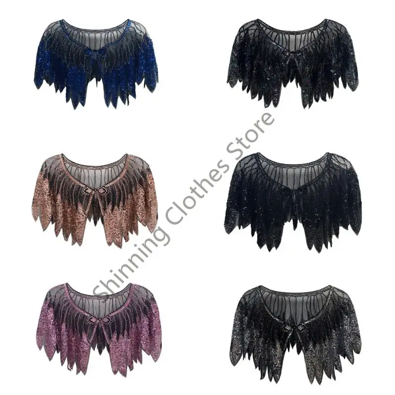 M68A Elegant Sequined Shawl with Glittering Design for Evening Dresses and Special Occasion Party Accessory
M68A Elegant Sequined Shawl with Glittering Design for Evening Dresses and Special Occasion Party Accessory
