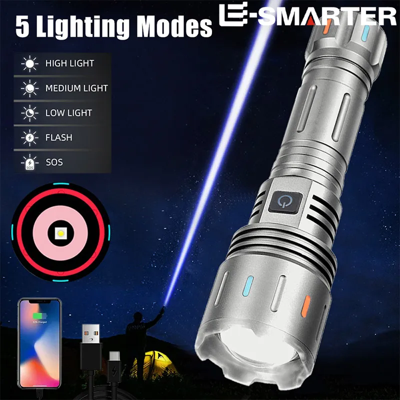 Zoomable Rechargeable Flashlight White Laser LED Searching Torch with Fluorescent Outdoor Adventure Searching Tactical Flashligh
Zoomable Rechargeable Flashlight White Laser LED Searching Torch with Fluorescent Outdoor Adventure Searching Tactical Flashligh