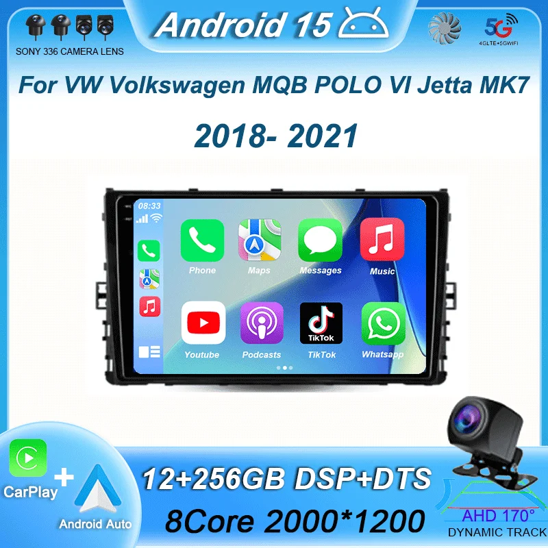 Carplay Auto For VW Volkswagen MQB POLO VI Jetta MK7 2018-2020 2021 Car Radio Stereo Video Multimedia Player GPS WIFI Android 15
Carplay Auto For VW Volkswagen MQB POLO VI Jetta MK7 2018-2020 2021 Car Radio Stereo Video Multimedia Player GPS WIFI Android 15