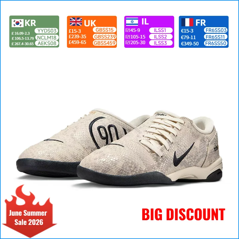Nike Total 90 III Women's Retro Durable Low-Top Sneakers: Slip-Resistant, Wear-Resistant, and Comfortable IB4204-100
Nike Total 90 III Women's Retro Durable Low-Top Sneakers: Slip-Resistant, Wear-Resistant, and Comfortable IB4204-100