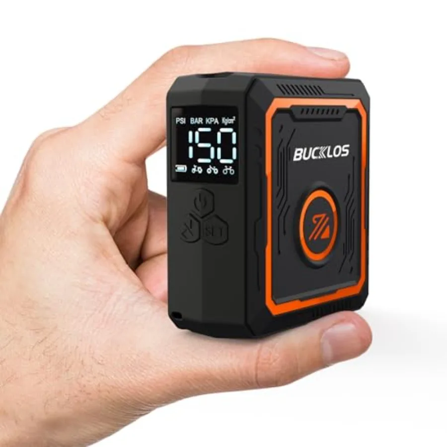Mini Bike Pump Electric Portable Max 150PSI with Digital Pressure Gauge, Tiny Bicycle Tire Pump Auto Stop, Rechargeable Air Pum
Mini Bike Pump Electric Portable Max 150PSI with Digital Pressure Gauge, Tiny Bicycle Tire Pump Auto Stop, Rechargeable Air Pum