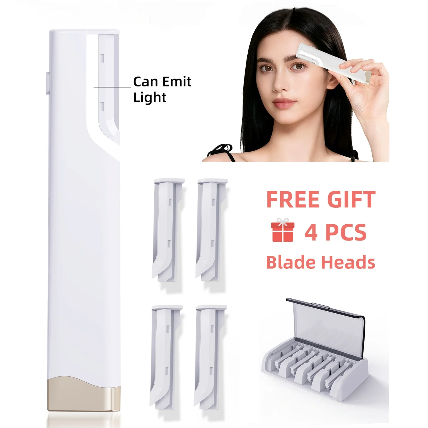 Painless Electric Eyebrow Razor, Battery Powered Facial Hair Remover for Women, Face, Chin, Neck & Upper Lip Peach Fuzz Trimmer
Painless Electric Eyebrow Razor, Battery Powered Facial Hair Remover for Women, Face, Chin, Neck & Upper Lip Peach Fuzz Trimmer