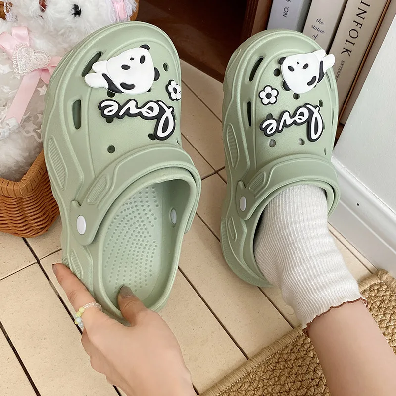 New Sandal Slippers Cute Cartoon Dog Women Summer Beach Sandals Cave Hole Female Garden Shoes for Students Girls Hole Slippers
New Sandal Slippers Cute Cartoon Dog Women Summer Beach Sandals Cave Hole Female Garden Shoes for Students Girls Hole Slippers