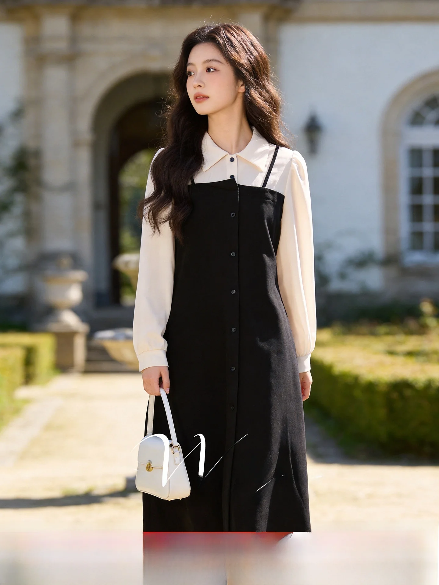 Spring Season Two-Piece Long Sleeve Dress Women's Hepburn Style Splice Skirt Slimming High Waist Commute Wind Standard Version
Spring Season Two-Piece Long Sleeve Dress Women's Hepburn Style Splice Skirt Slimming High Waist Commute Wind Standard Version