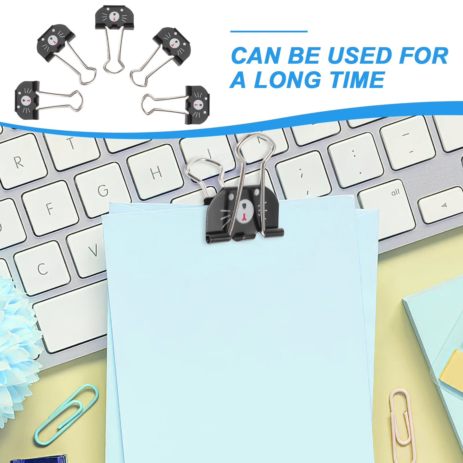 20Pcs Metal Binder Clips Rust Resistant Office Paper Clips for Documents Notebooks Calendars Office Paper Clip 
20Pcs Metal Binder Clips Rust Resistant Office Paper Clips for Documents Notebooks Calendars Office Paper Clip