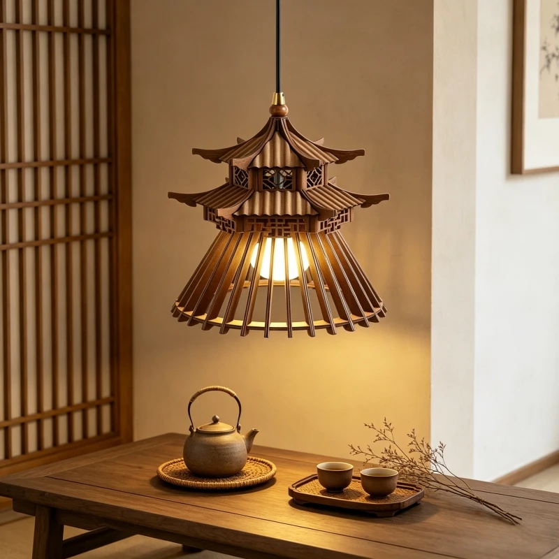 Solid Wood Minimalist Hallway Lamp Retro Personalized Chandelier Living Room Dining Room Bedside Decoration LED Pendant Light
Solid Wood Minimalist Hallway Lamp Retro Personalized Chandelier Living Room Dining Room Bedside Decoration LED Pendant Light