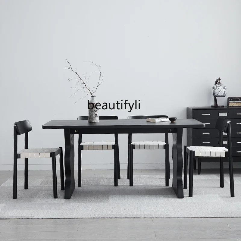20031A Dining Table Household Restaurant Dining Table Small Apartment Rectangular Solid Wood Dining Table and Chair
20031A Dining Table Household Restaurant Dining Table Small Apartment Rectangular Solid Wood Dining Table and Chair