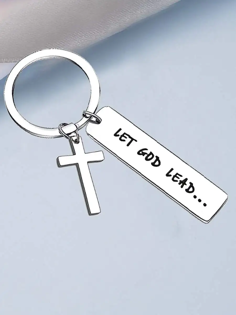 Брелок-крестик "Let God Lead" (1 шт.), христианский брелок, религиозный брелок, подходит для кошелька, рюкзака, сумки.
Брелок-крестик "Let God Lead" (1 шт.), христианский брелок, религиозный брелок, подходит для кошелька, рюкзака, сумки.