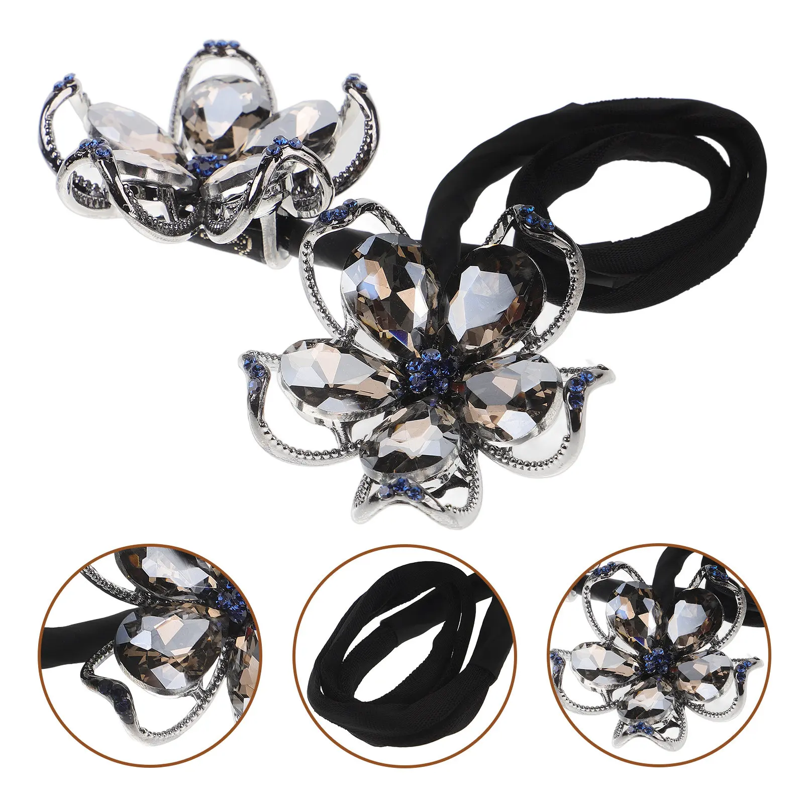 Rhinestone Flower Bun Maker Crystal Hair Clip Hairstyle Shaper Hair Accessories for Updos Chignons
Rhinestone Flower Bun Maker Crystal Hair Clip Hairstyle Shaper Hair Accessories for Updos Chignons
