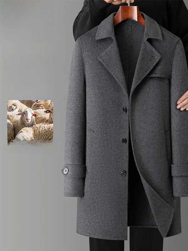 Double-Sided Woolen Coat Busin Casual Sle Winter New Arrival TUCANO Stand Fit Faion Urban Woolen Windbreaker
Double-Sided Woolen Coat Busin Casual Sle Winter New Arrival TUCANO Stand Fit Faion Urban Woolen Windbreaker