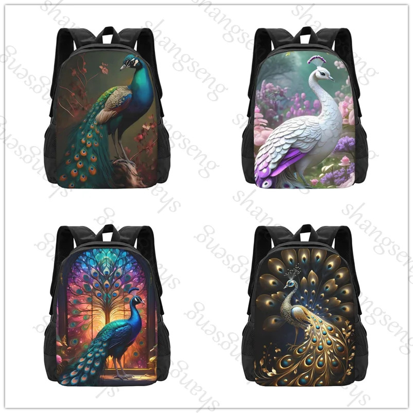 Peacock Flowers Large capacity printed schoolbag boys and girls backpack teenagers students leisure travel commuter backpack
Peacock Flowers Large capacity printed schoolbag boys and girls backpack teenagers students leisure travel commuter backpack