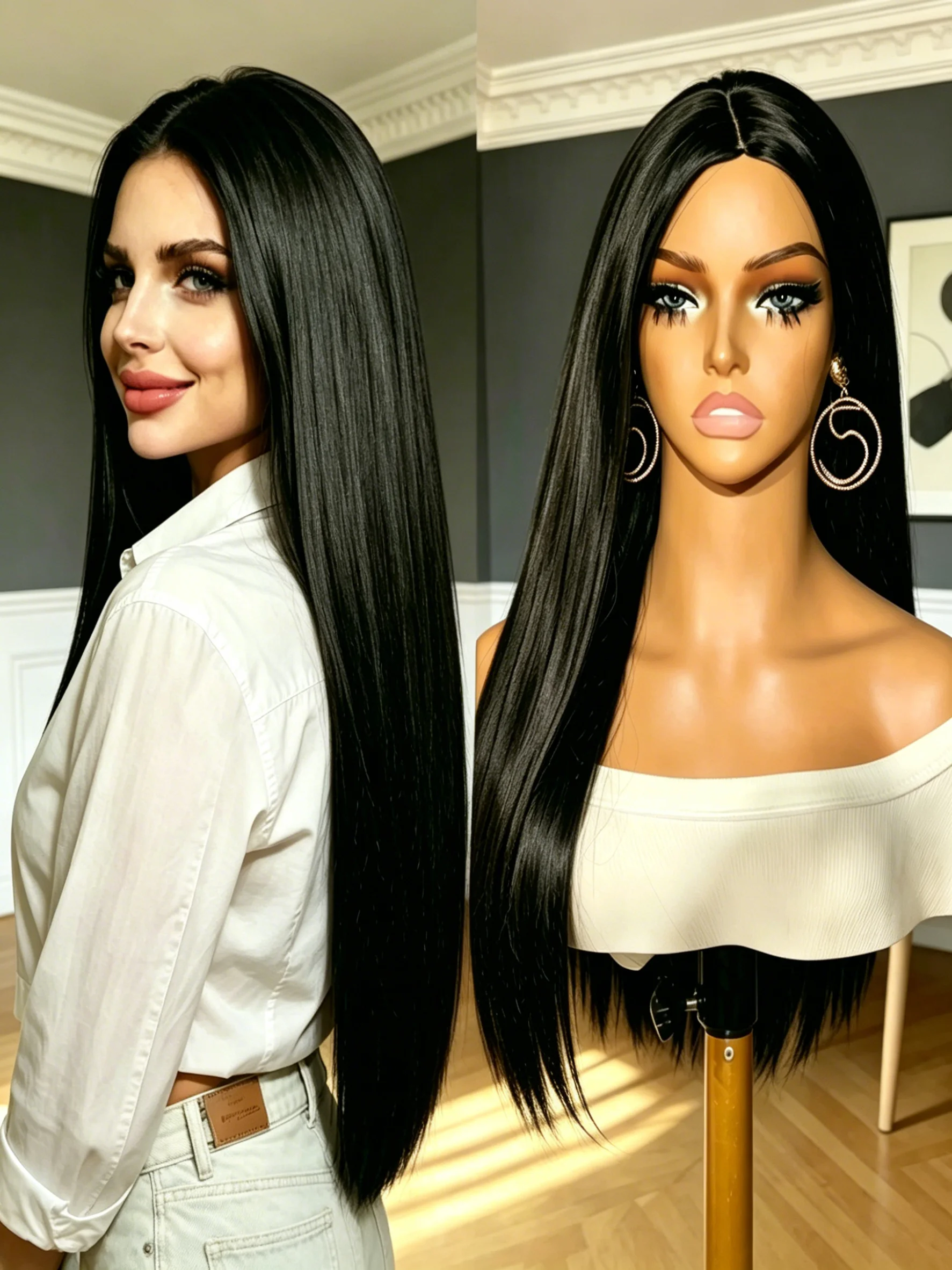 Luxury 360 Full Lace 13x6 13x4 HD Lace Wig 250% Density 30 42 Inch Brazilian Bone Straight Human Hair Preplucked For Black Women
Luxury 360 Full Lace 13x6 13x4 HD Lace Wig 250% Density 30 42 Inch Brazilian Bone Straight Human Hair Preplucked For Black Women