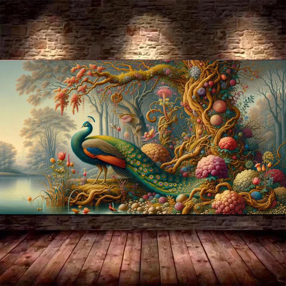 diy 5D Diamond Painting beautiful peacock near rivers and fantasy tree Large Size Mosaic Embroidery Cross Stitch Kits for decor
diy 5D Diamond Painting beautiful peacock near rivers and fantasy tree Large Size Mosaic Embroidery Cross Stitch Kits for decor