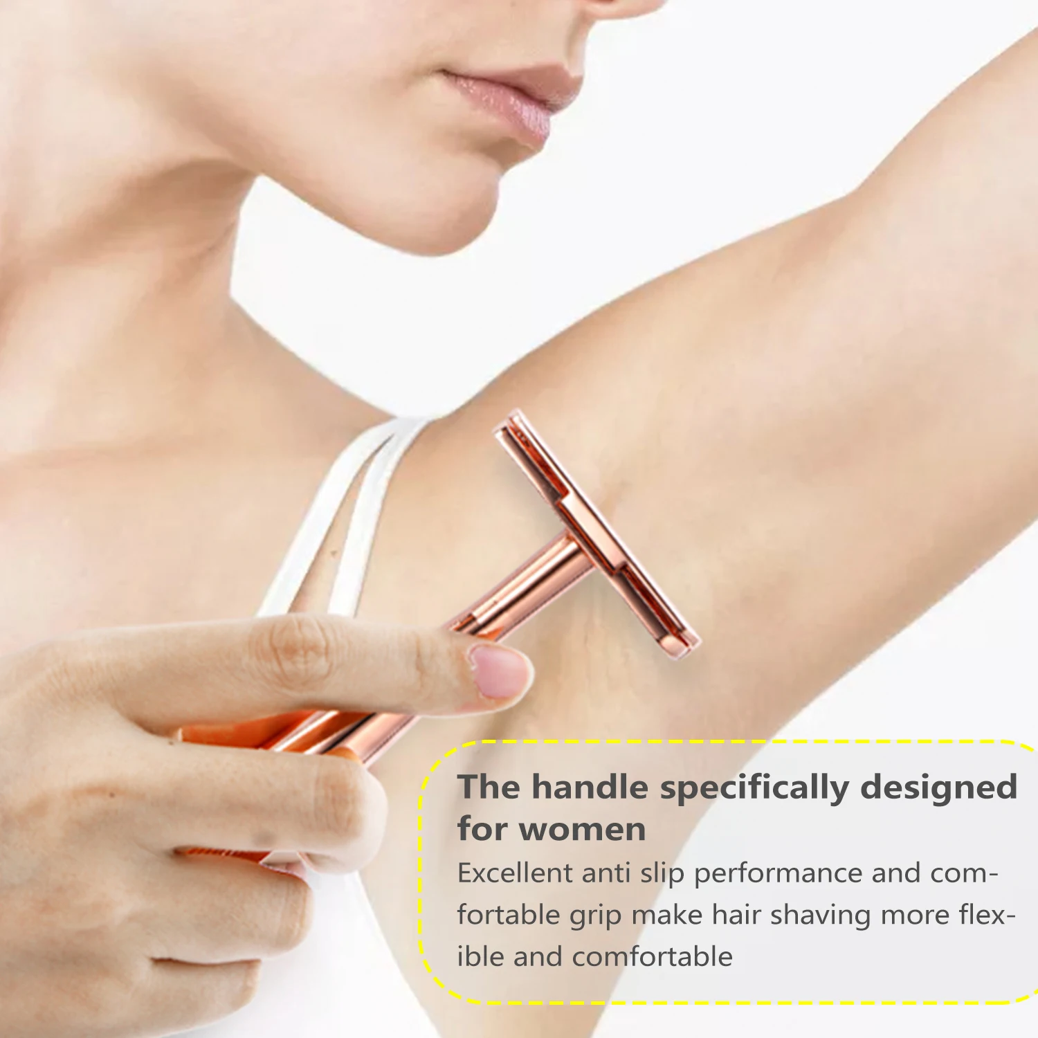 JOKMAE Single-sided Manual Safety Razor Zinc Alloy Multi-Function Female Shaving Knife Removable Legs Hair Shaving Manual Shaver
JOKMAE Single-sided Manual Safety Razor Zinc Alloy Multi-Function Female Shaving Knife Removable Legs Hair Shaving Manual Shaver