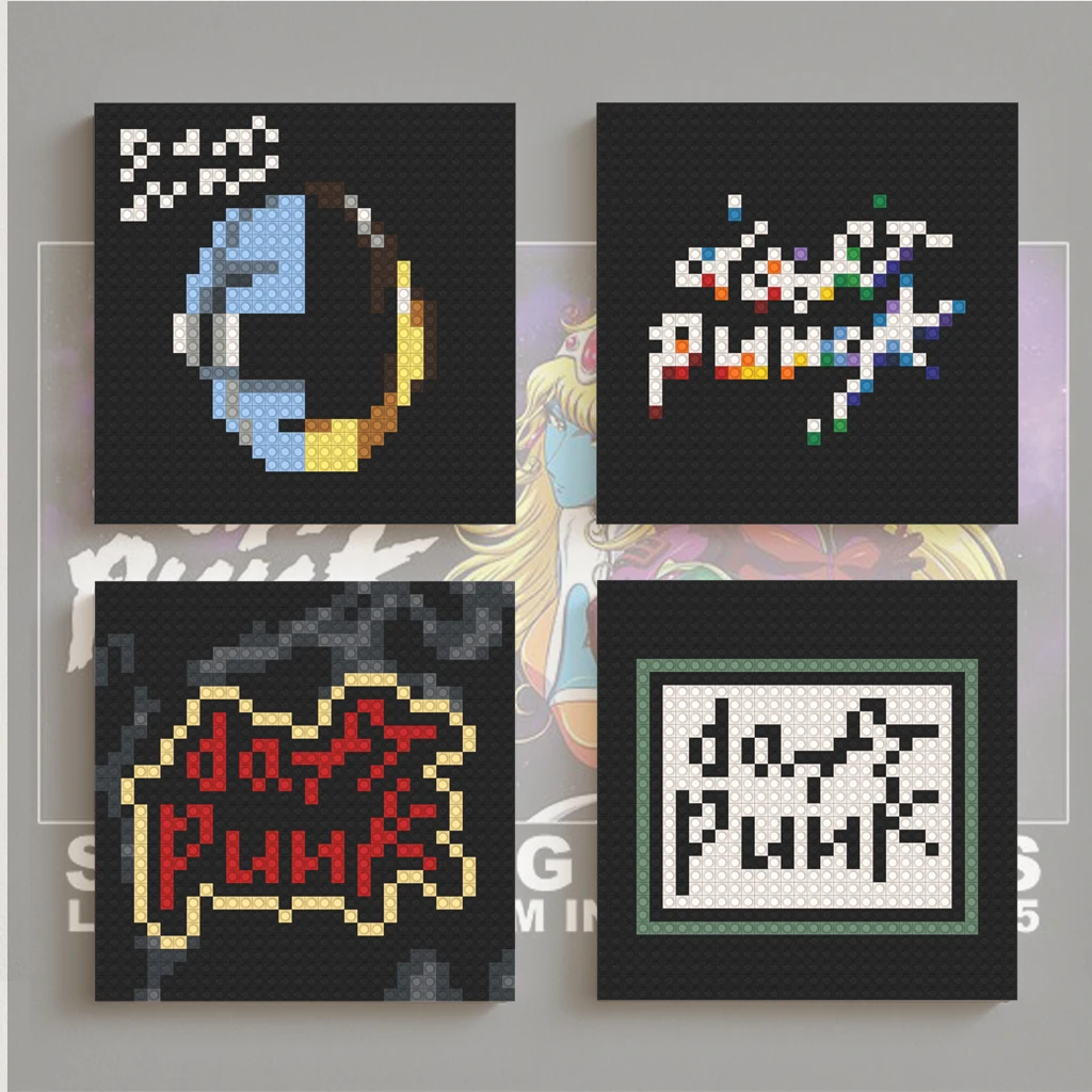 D-Daft Punk Album Painting Album Cover MOC Building Blocks Brick Pixel Art Wall Art For Living Room Bedroom Home Decor
D-Daft Punk Album Painting Album Cover MOC Building Blocks Brick Pixel Art Wall Art For Living Room Bedroom Home Decor