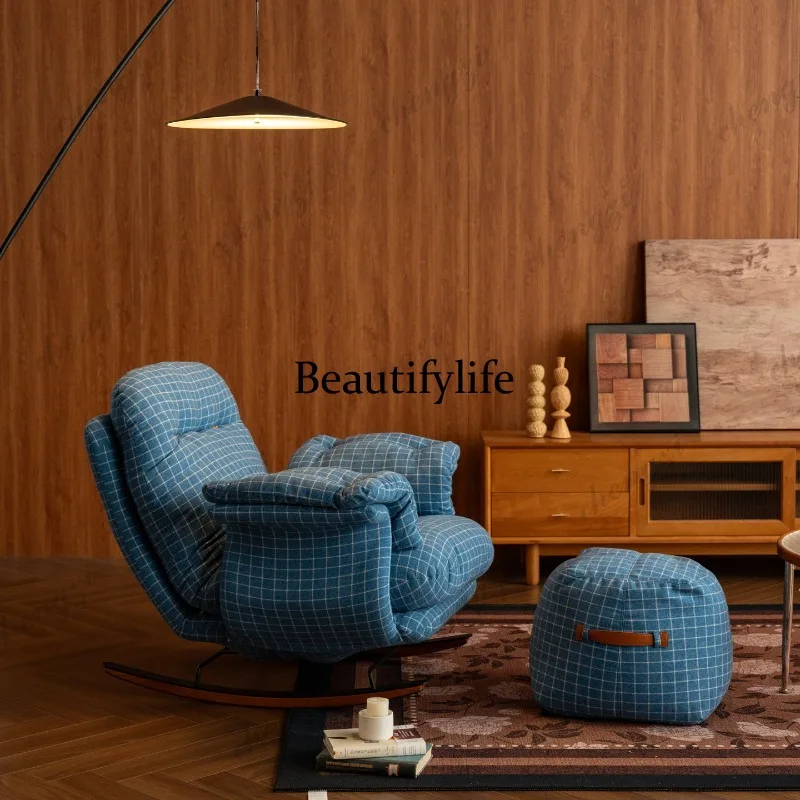 Lazy single sofa living room balcony small apartment reclining and sleeping folding rocking chair
Lazy single sofa living room balcony small apartment reclining and sleeping folding rocking chair