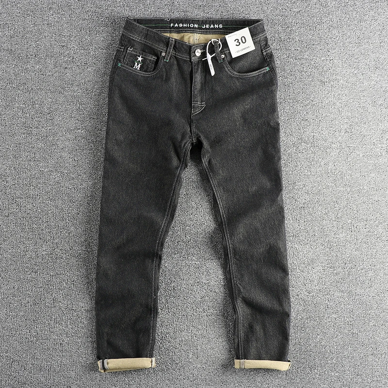 Retro American Trendy Black Washed Embroidered Slim Straight Jeans Men's Spring Autumn Winter Versatile Long Pants
Retro American Trendy Black Washed Embroidered Slim Straight Jeans Men's Spring Autumn Winter Versatile Long Pants