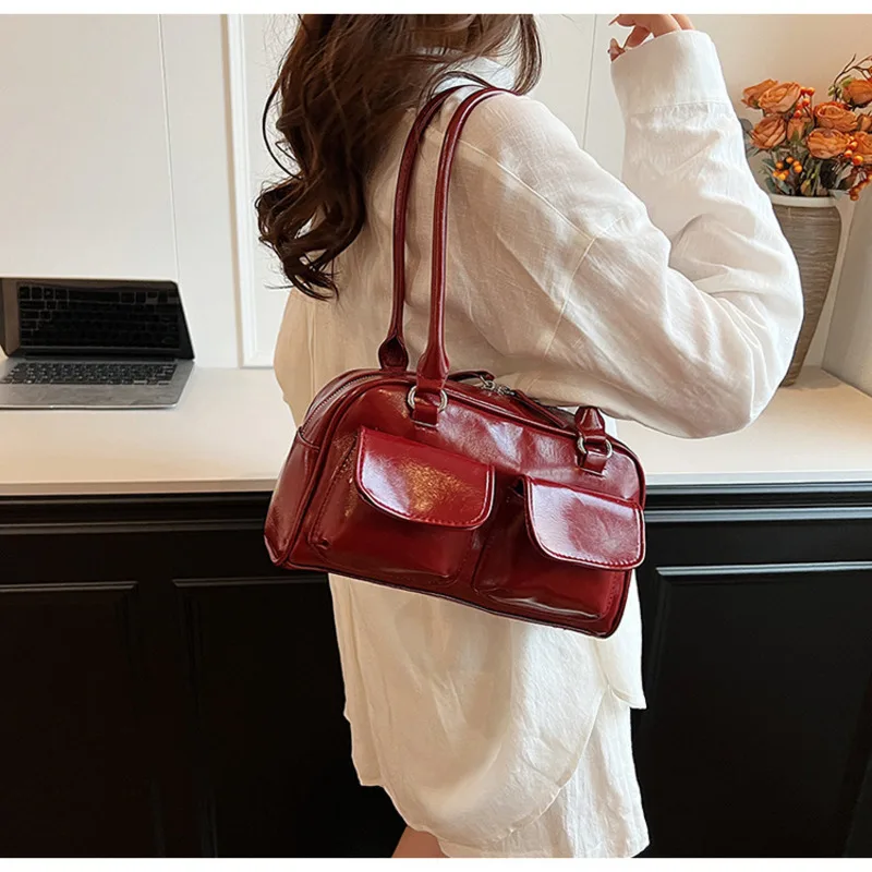 Popular Underarm Bag 2025 New Women's Bag Retro Maillard Handbag Simple Casual Shoulder Bag 
Popular Underarm Bag 2025 New Women's Bag Retro Maillard Handbag Simple Casual Shoulder Bag