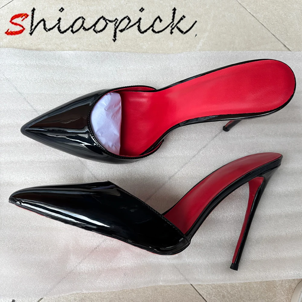 Повседневные подарочные тапочки на высоком каблуке 12 см, черные, красные внутри, вечерние вечерние тапочки на шпильке, летние сандалии, модельные туфли с острым носком, туфли с открытой пяткой
Повседневные подарочные тапочки на высоком каблуке 12 см, черные, красные внутри, вечерние вечерние тапочки на шпильке, летние сандалии, модельные туфли с острым носком, туфли с открытой пяткой