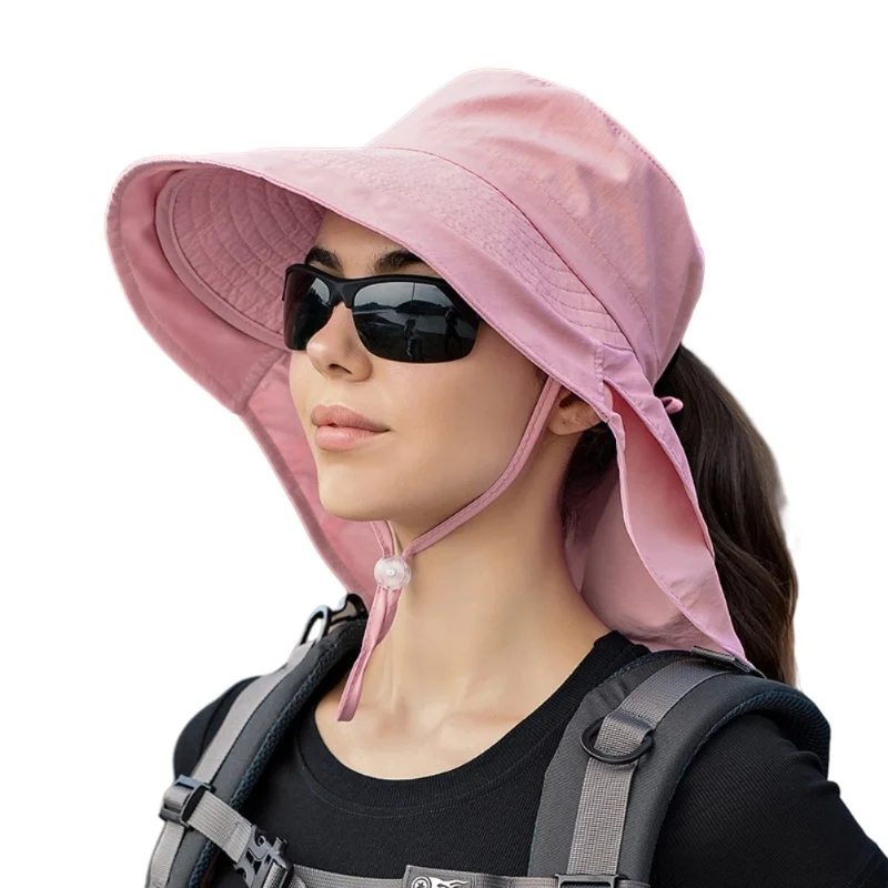 Women Sun Hat With Neck Flap Wide Brim UV Protection Bucket Hat With Ponytail Hole Chin Strap For Summer Outdoor Mountaineering
Women Sun Hat With Neck Flap Wide Brim UV Protection Bucket Hat With Ponytail Hole Chin Strap For Summer Outdoor Mountaineering