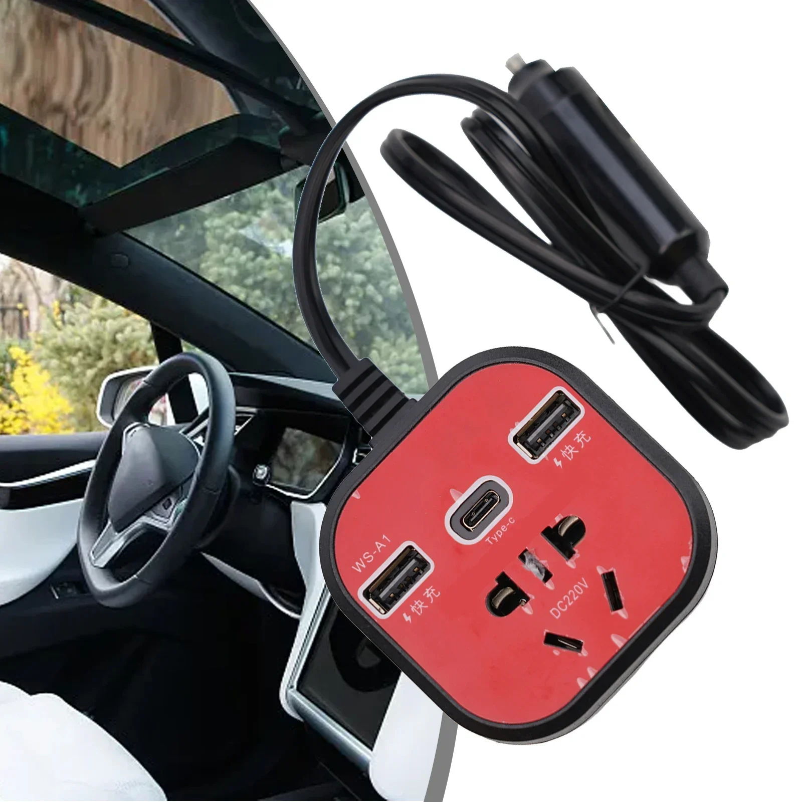 Charger Car Power Inverter Led Display 3 USB Ports + Transformer Charging Auto Part Socket Charger ABS Converter
Charger Car Power Inverter Led Display 3 USB Ports + Transformer Charging Auto Part Socket Charger ABS Converter