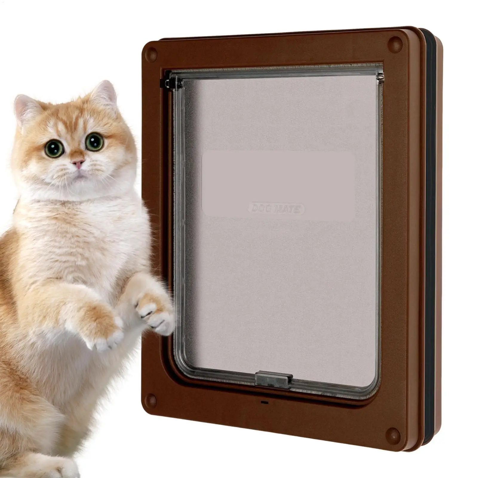 Cat Door Dog Door For Wall With Flap Screen With Mounting Kit Child-Safe For Exterior Interior Home Apartment Window Balcony
Cat Door Dog Door For Wall With Flap Screen With Mounting Kit Child-Safe For Exterior Interior Home Apartment Window Balcony