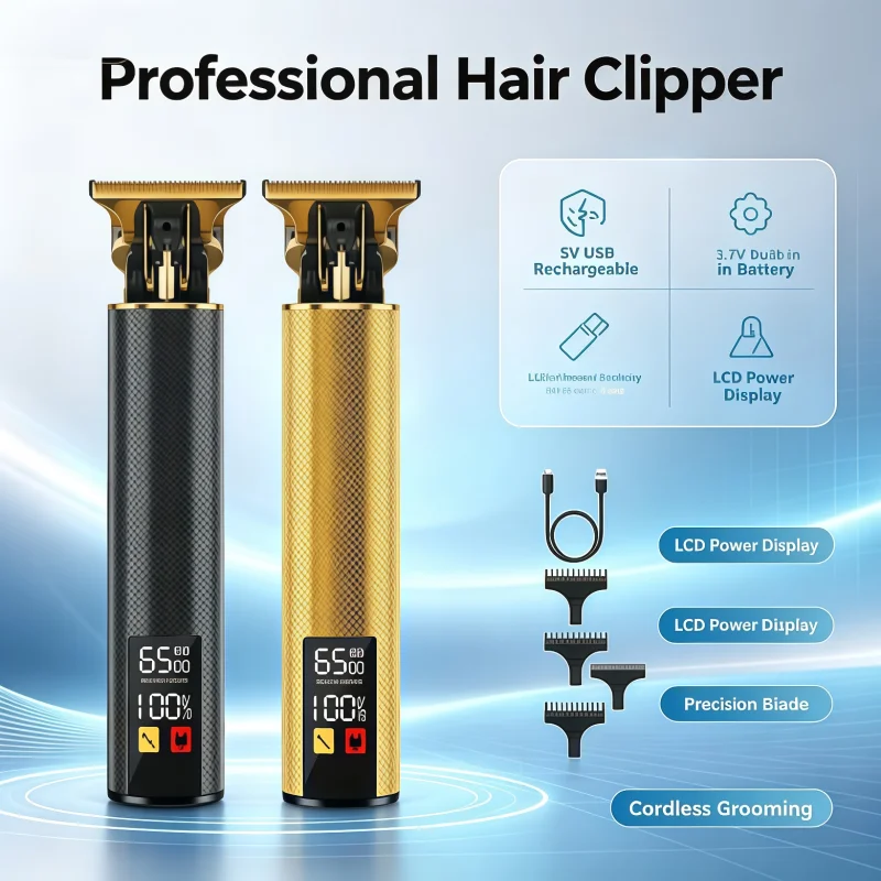 New Power Large-screen Display T9 Retro Original Suit Machine Large-capacity Battery Super Long Battery Life Barber Clipper Hair
New Power Large-screen Display T9 Retro Original Suit Machine Large-capacity Battery Super Long Battery Life Barber Clipper Hair