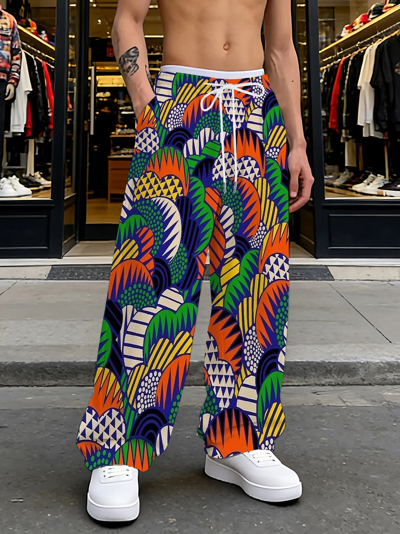 2026 Men's Printed Straight Leg Pants Drawstring Waist Loose Fit Casual Summer Beach Wear Fashion Trendy Trousers
2026 Men's Printed Straight Leg Pants Drawstring Waist Loose Fit Casual Summer Beach Wear Fashion Trendy Trousers
