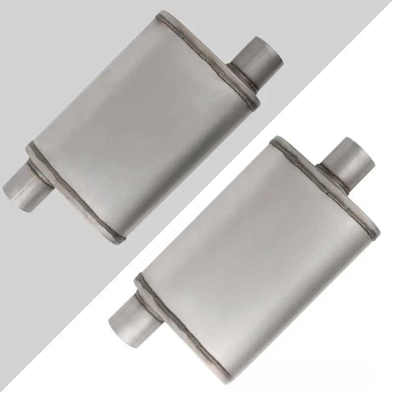 304 Stainless Polished Oval Exhaust Muffler for All Cars
304 Stainless Polished Oval Exhaust Muffler for All Cars
