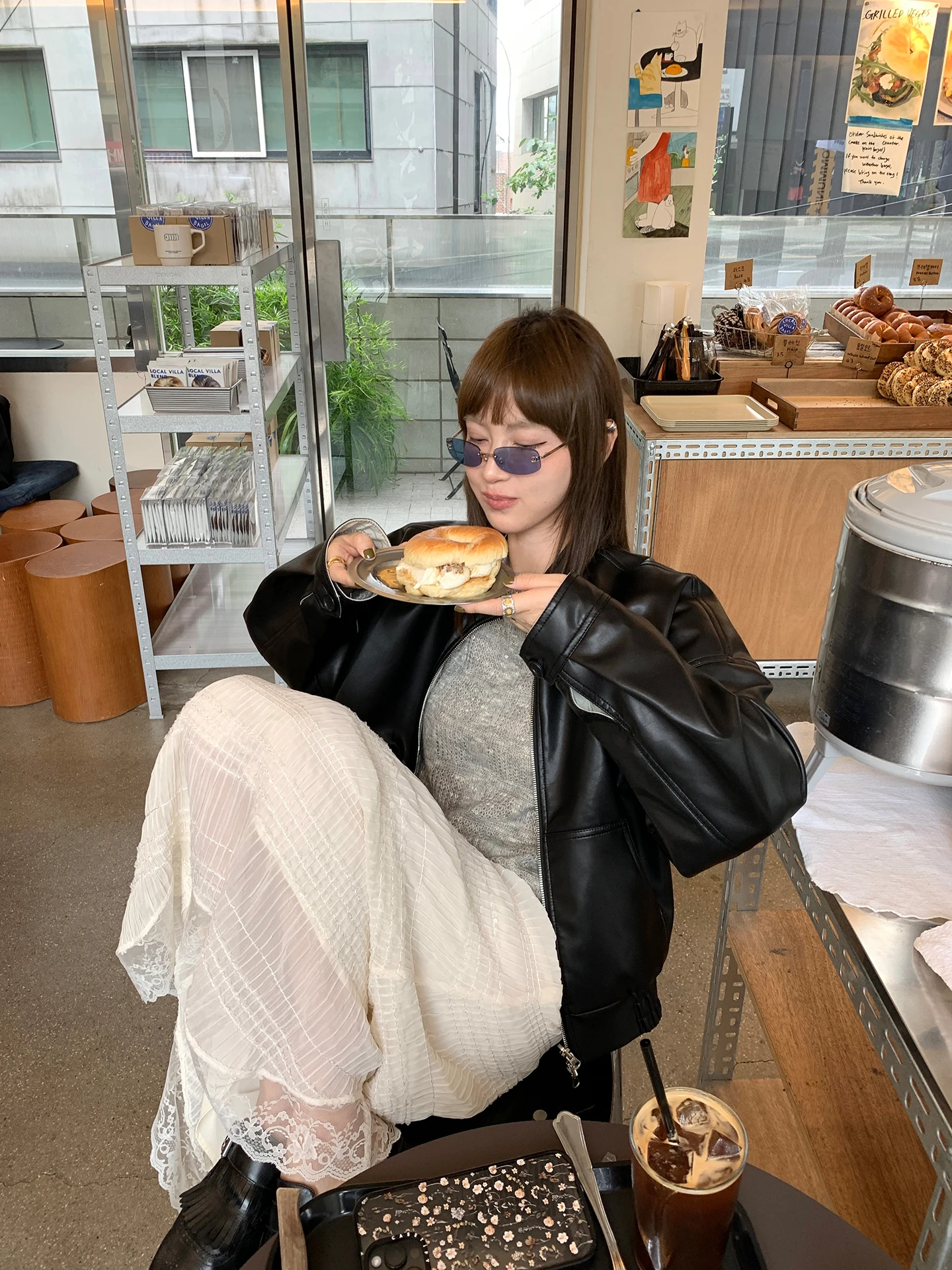 Double-Sided Wear Leather Jaet Seoul Diary Tailored ort Coat Striped Color Blo Design Commute Sle Long Sve Zipper
Double-Sided Wear Leather Jaet Seoul Diary Tailored ort Coat Striped Color Blo Design Commute Sle Long Sve Zipper