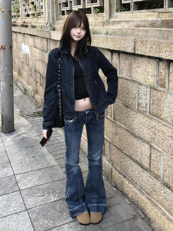 Low Waist Slim Fit Bell Bottom Jeans Women's Spring 2026 New Style PmORh Brand Denim Fabric Zipper Closure Non-Stretch
Low Waist Slim Fit Bell Bottom Jeans Women's Spring 2026 New Style PmORh Brand Denim Fabric Zipper Closure Non-Stretch