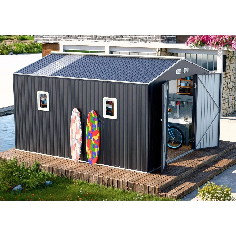 10x10 feet outdoor storage shed, metal large tool room, used for garden, courtyard, lawn, backyard storage shed
10x10 feet outdoor storage shed, metal large tool room, used for garden, courtyard, lawn, backyard storage shed